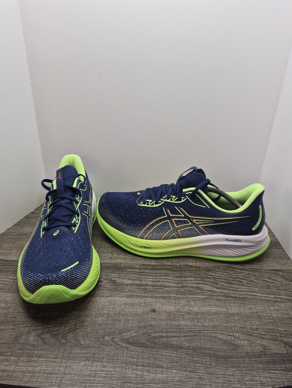 Asics Gel Cumulus 26 Blue Green Running Shoes Sneakers Men’s 13 4E Extra Wide